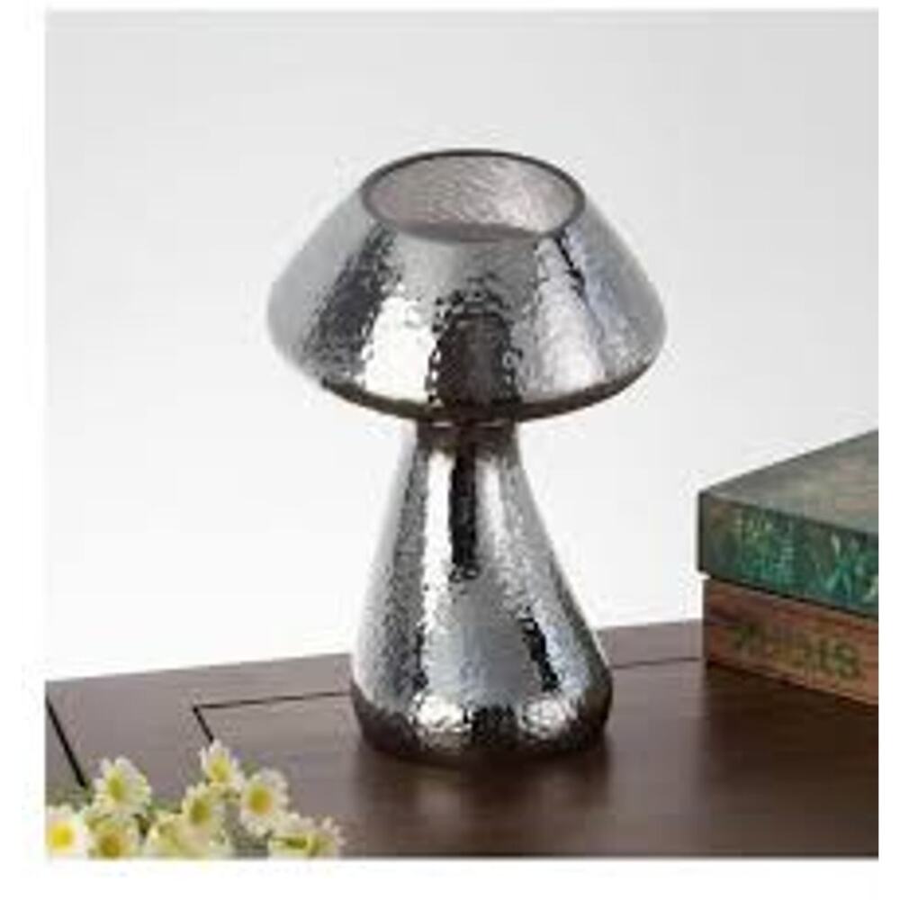 New in the Box! Glass Dimable Mushroom Lamp